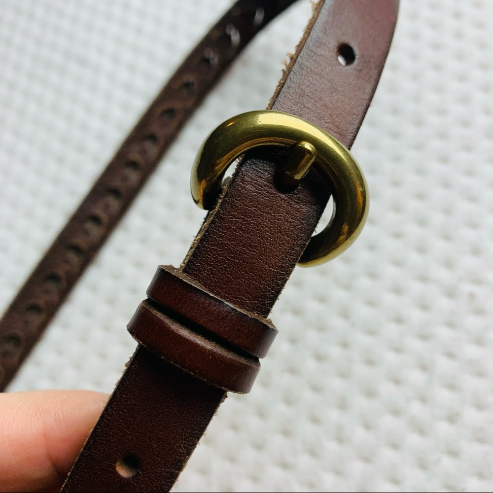 100% Leather belt Eddie Bauer size Large EUC - Picture 6 of 11
